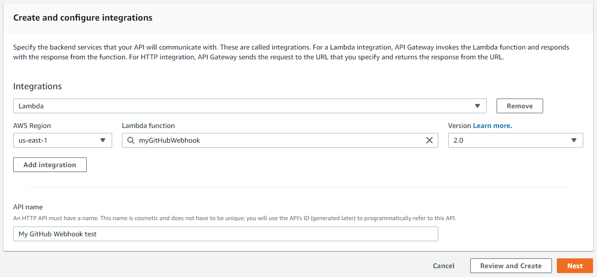 Configure integrations